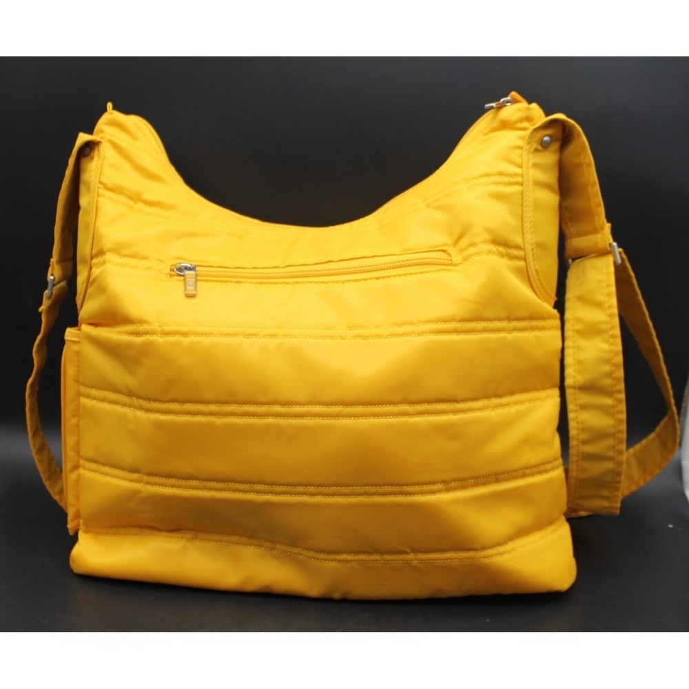 Lug Cable Car Quilted Satchel Shoulder Bag Bright Yellow NWOT